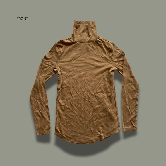 Long Sleeve Camel Turtleneck - Picture 3 of 4